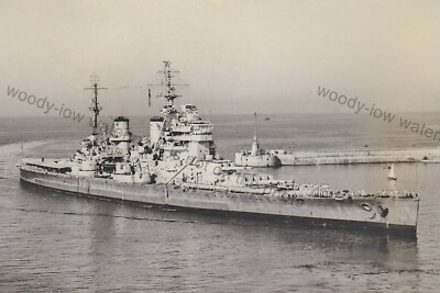 rp10039 - Royal Navy Warship - HMS Anson, gebaut 1942 - Druck 6x4
