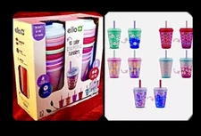 Ello Kids 10pk Gift Set 12oz Color Changing Tumblers/cups with Lids and Straws