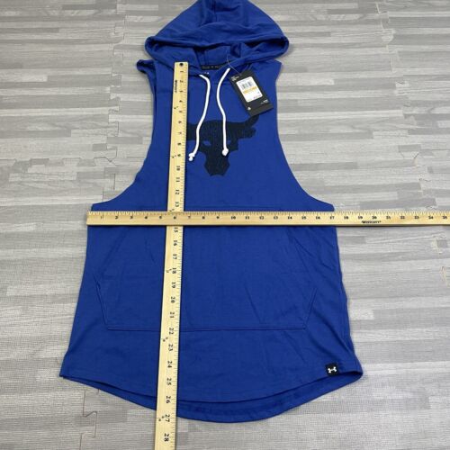 Under Armour Project Rock BSR Brahma Bull Hoodie SL Shirt Herren S 1376939 blau $ 50 - Bild 3 von 7