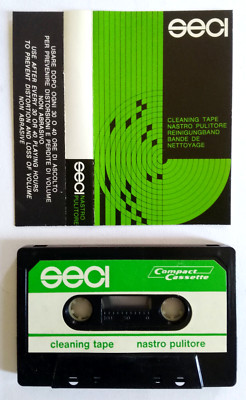 Mc Seci Cleaning Tape Musikkassettenreiniger Vintage Compact Cassette A