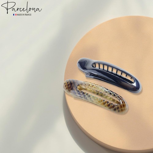 Parcelona French Oval Slider Small 3" Celluloid Side Hair Claw Clips(2 Pcs) - 第 12/24 張圖片