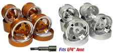 Vintage 1.5 Aluminum Wheel 3 Pieces For Team Associated Rc10 6850f 6800r