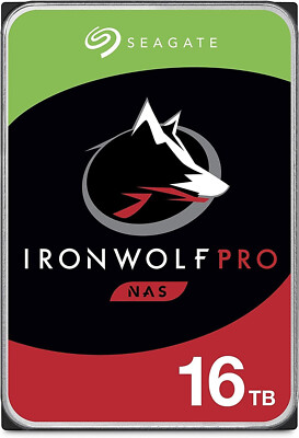 Seagate IronWolf Pro ST16000NE000 16TB 7200RPM SATA 6Gb/s 3.5
