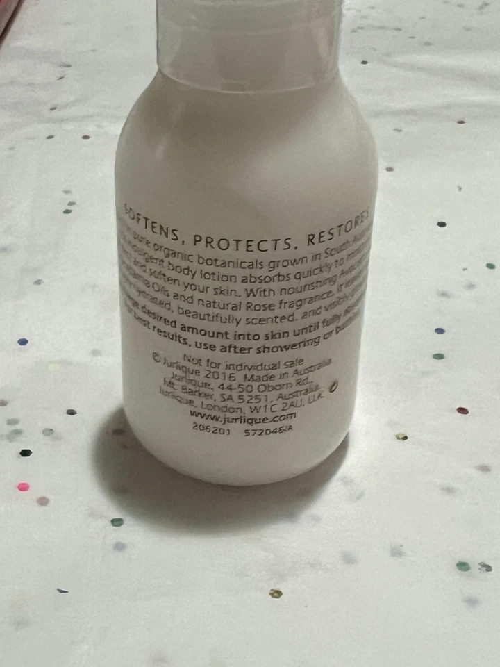 Loción corporal suavizante Jurlique - rosa - tamaño de viaje de 1,0 fl oz - nueva sin caja Foto 3 de 4