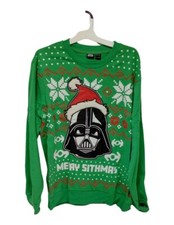 NWT Star Wars Merry Sithmas Darth Vader Sweatshirt Green XXL 2XL Christmas