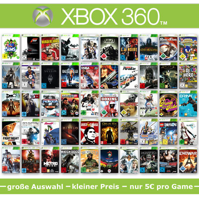 XBOX 360 Spiele-Wahl   große Auswahl kleiner Preis nur 5  pro Game    