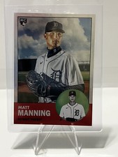 2022 Topps Archives Matt Manning #47 1963 Topps Design Rainbow Foil /199 Tigers
