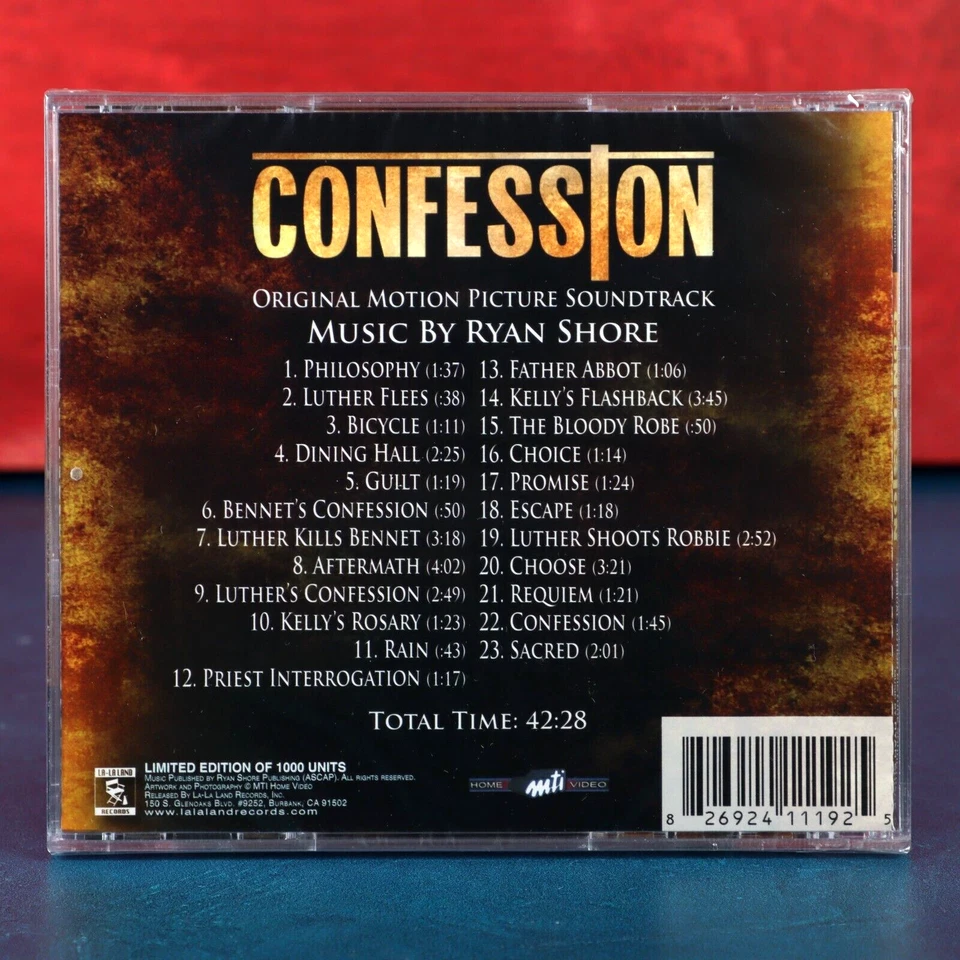 Confession Soundtrack CD Ryan Shore 2010 La-La Land Records LE 1000 Sealed - Image 3 of 4