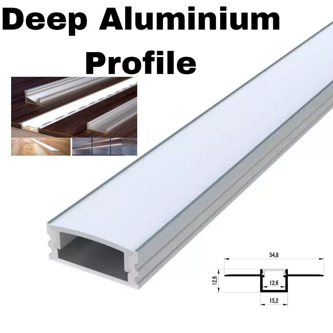 1m LED Strip Light Channel 1 Meter LED Aluminium Profile Channel With ...
