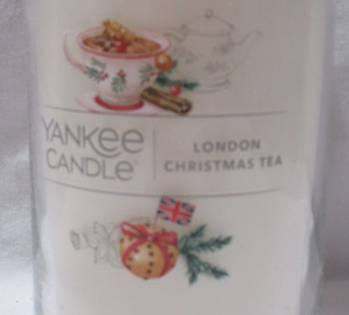 Yankee Candle Large Jar Pillar 1-wick 14.25 oz winter LONDON CHRISTMAS TEA - Picture 2 of 4