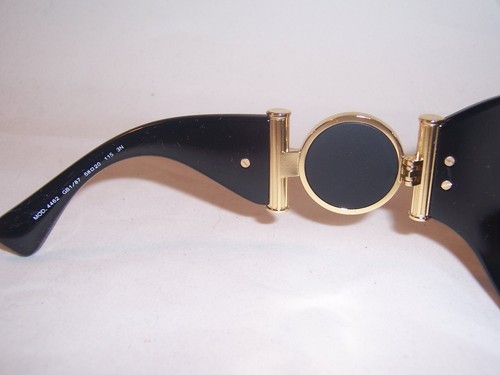 NUEVAS GAFAS DE SOL VERSACE VE 4462 GB1/87 NEGRAS/GRIS OSCURO 58MM AUTÉNTICAS 4462 - Imagen 7 de 8