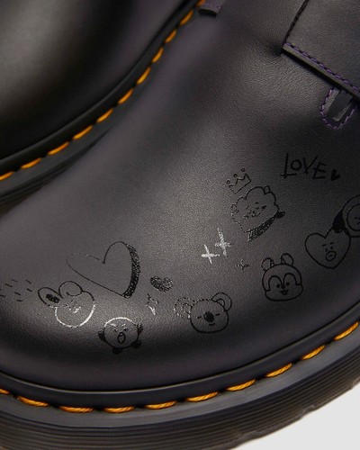 Dr. Martens x BT21 JORGE II Mules Slip-ons BLACK Limited collaboration Japan New - Picture 6 of 9