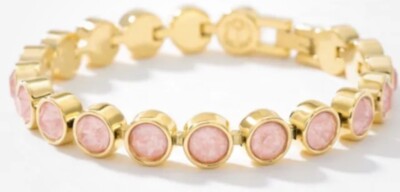 Touchstone Crystal By Swarovski Ice Bracelet Golden Flamingo BNIB