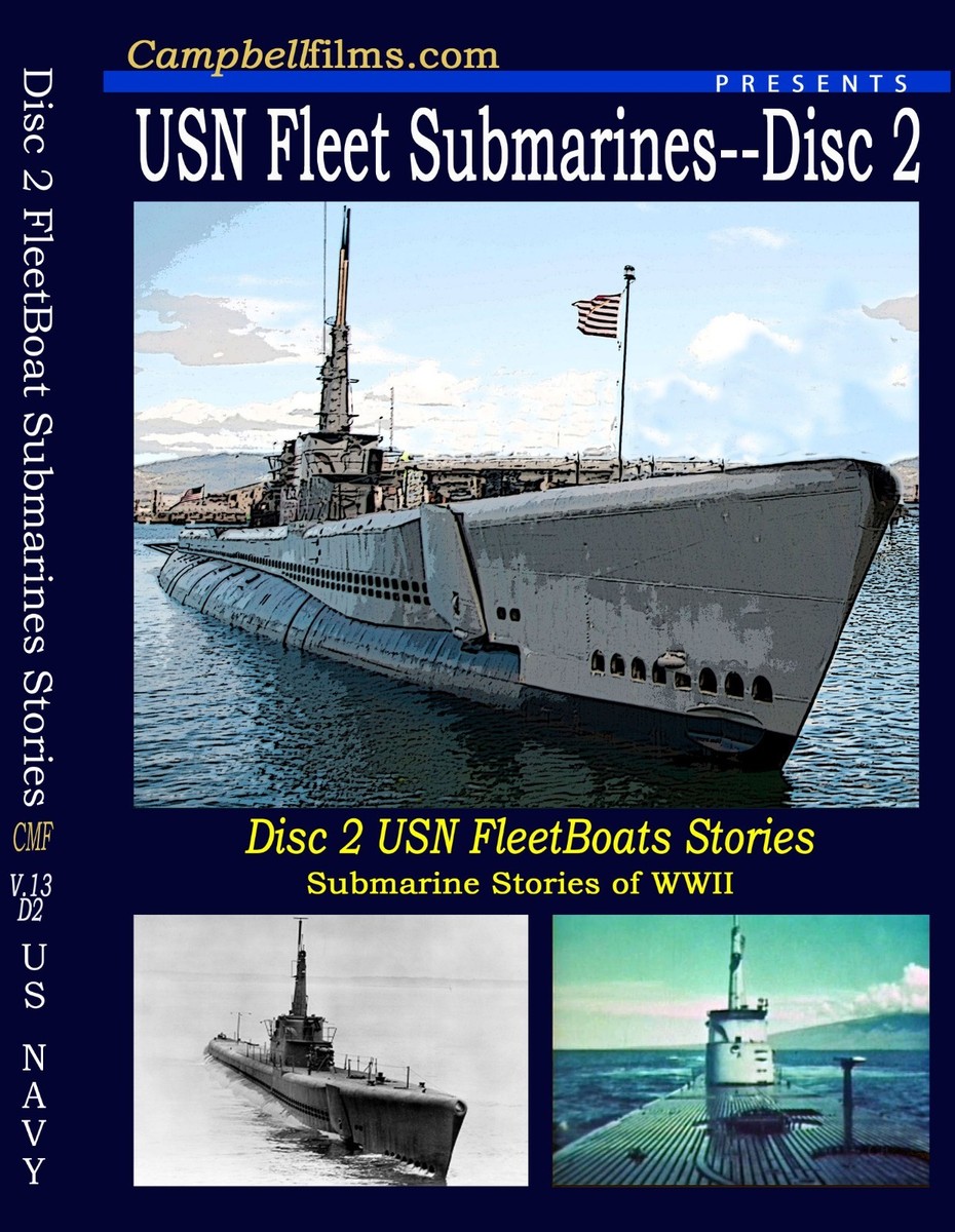 US-Navy Gato Submarine Film Story WW2 Fleet Boat D2 DVD