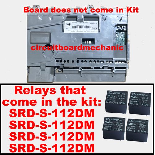 Repair Kit W10671915 W10752856 W10756243 Whirlpool Dishwasher Control