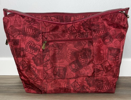 Reisetasche Samantha braun rot - Bild 3 von 13