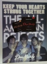 THE ALL-AMERICAN REJECTS Dean Markley Strings ~ Magazine PRINT AD
