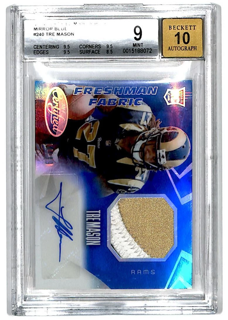 Tre Mason Panini Certified Certified Potential Mirror Signatures #PTM Red