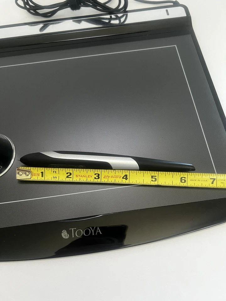 Tooya Pro Professional Graphic Tablet Complete Adobe Elements 7 Slim USB W/ Pen - Image 3 of 4