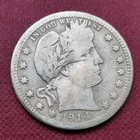 1914 S Barber Quarter 25c Better Grade Damaged #43317