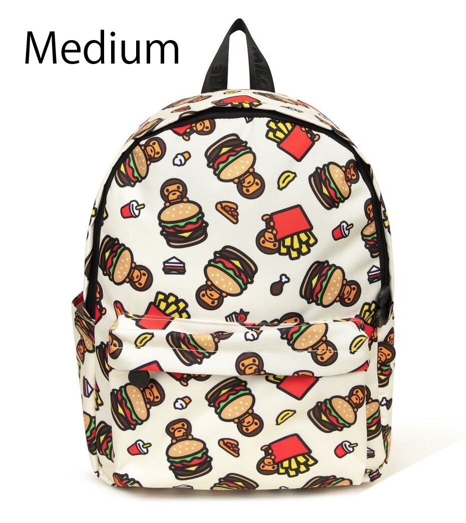 A BATHNIG APE BABY MILO STORE BABY MILO MEDIUM BACKPACK Ivory