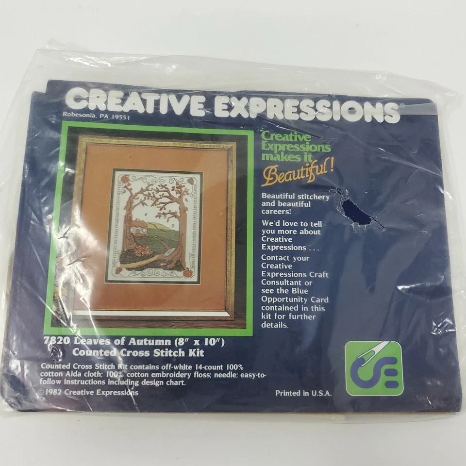 3 Kits de Punto de Cruz Contados Expresiones Creativas De Colección, Otoño/Invierno/Primavera Foto 2 de 4