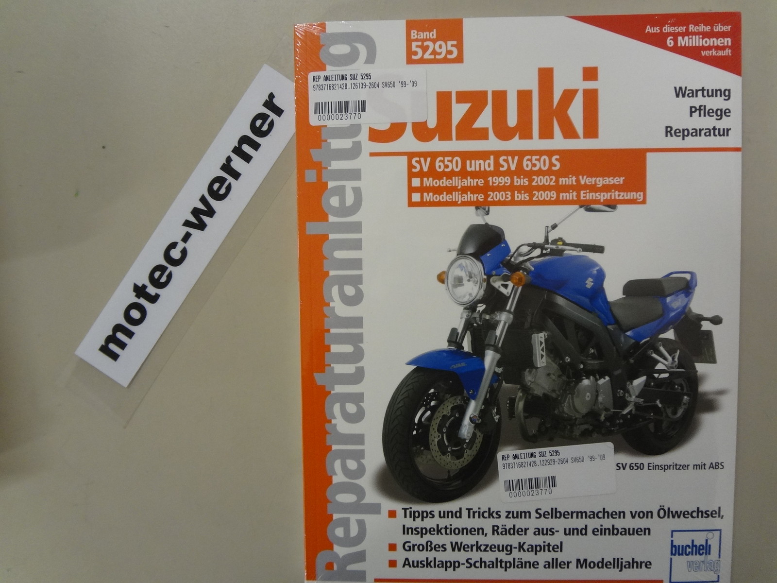 Thumbnail - Reparaturanleitung Sv650 Und Sv650s, '99 - '09, Vergaser/einspritzung,
