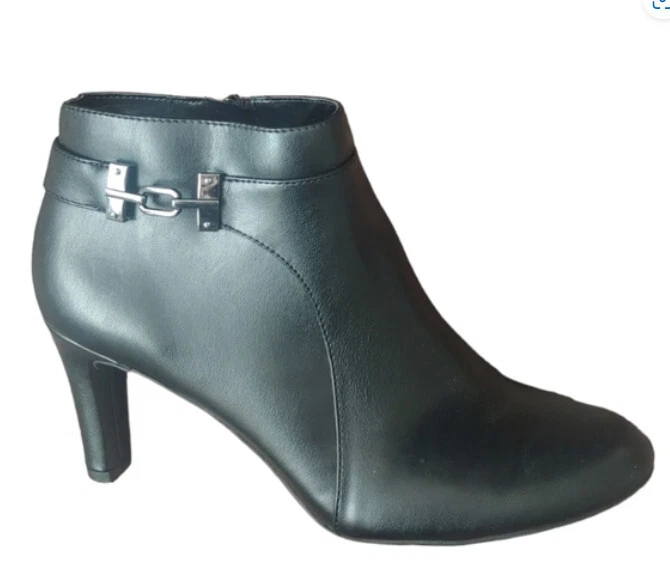 Bandolino Womens s Black Ankle Boots 8.5M 3 inch heel eBay