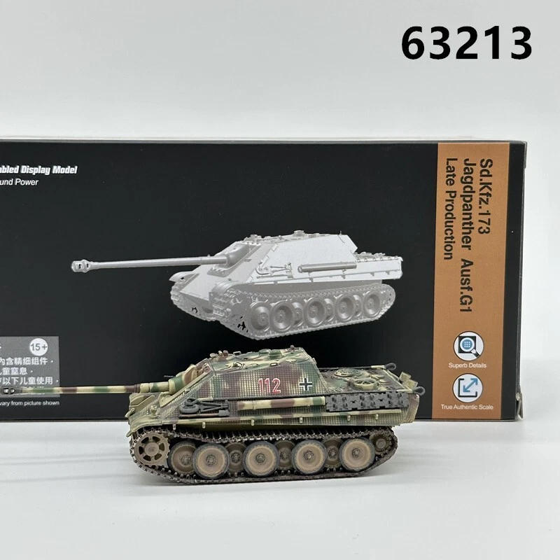 DRAGON ARMOR 1/72 Sd.Kfz.173 Jagdpanther Late Production France 1944 Tank 63213 - Image 2 of 4