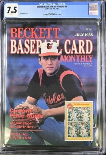 Beckett Baseballkarte monatlich #9 Juli 1985 Cal Ripken Jr CGC 7,5 TOP POP - Bild 1 von 2