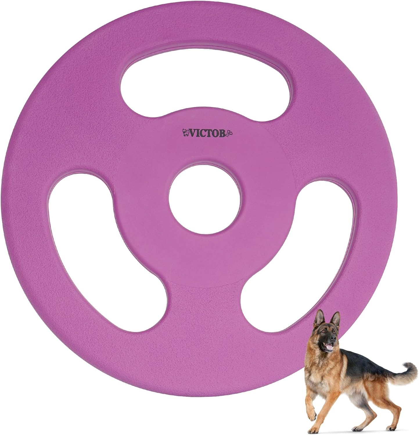 Dog Flying Disc Toy, 8.6 Inch Natural Rubber Dog Toy Outdoor Dog Flying Discs In
