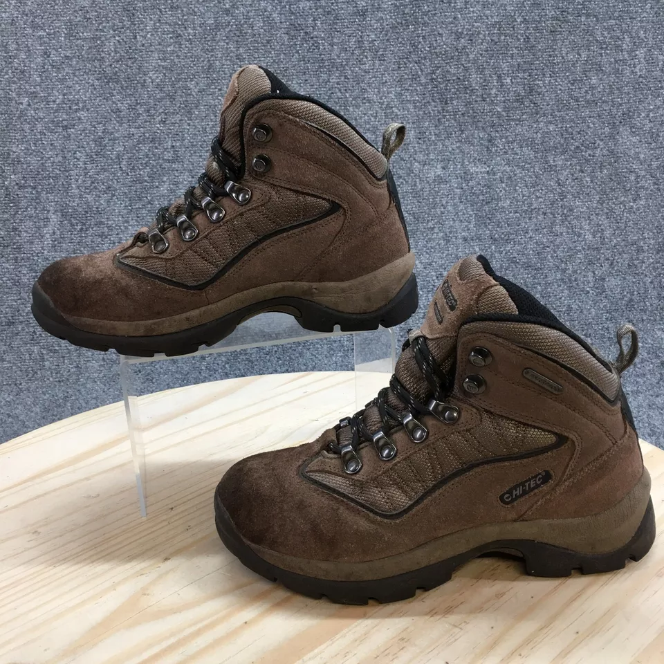 Botas de Senderismo Hi Tec para Mujer 6 Cape Trail WP Cuero Marrón Con Cordones Punta Redonda Foto 2 de 4