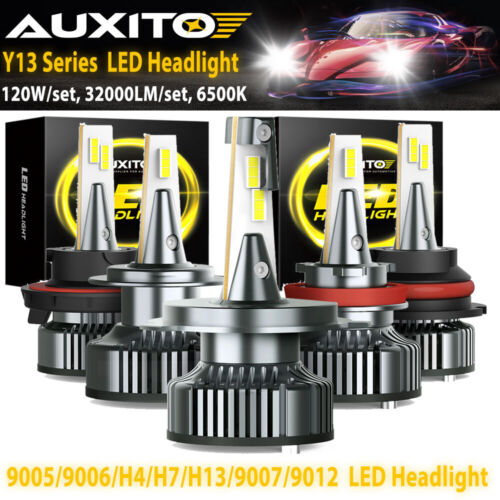 AUXITO LED Headlight Bulbs for Nissan Altima 2007-2024 High Low Beam 6500K White