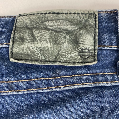 Harley Davidson Size 30 Inseam 30" Women's Jeans Distressed Stained Torn 30 X 30 - Picture 5 of 12