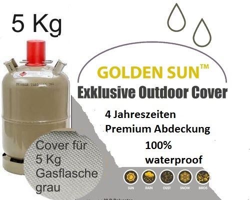 Premium Cover Abdeckhaube SchutzhüLle Gasflasche, Size M, 5 Kg, Sterling Grey-image