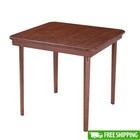 Solid Wood Folding Card Table Easy Storage Game Table Extra Seating Adults New