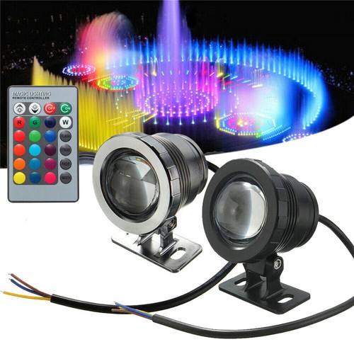 10 / 20W RGB LED Unterwasserstrahler Strahler Wasserdicht Fluter Teich Lampe 12V - Picture 13 of 14