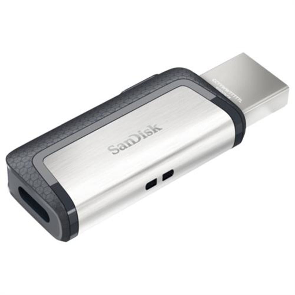 Двойной накопитель Sandisk Ultra USB Type-C 128 ГБ 128 ГБ USB 3.0 Schwarz, Silber USB-Sti