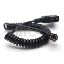 4 Pin Hirose Male to D-tap Coiled Power Cable for Sound Devices ZAXCOM