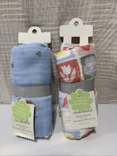 Cloud Island 2 Piece Swaddling Blankets New