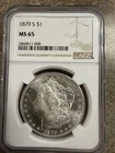 1879-S Morgan Dollar, NGC MS65 beautiful shinny and white