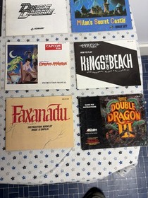 Lot of 9 Nintendo NES MANUAL BUNDLE instruction booklet Double Dragon 3 Faxanadu