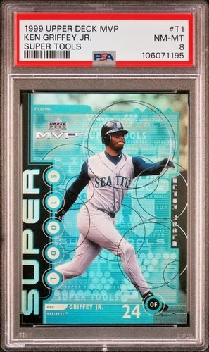 1999 Upper Deck MVP Super Tools Foil #T1 Ken Griffey Jr. "The Kid" SEA HOF PSA 8