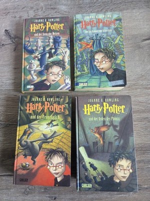 Harry Potter Sammlung Bände 1-2 + 4-5  J.K. Rowling, Deutsch, Gebunden