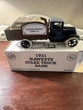 Ertl 1931 Hawkeye Stake Truck Die Cast Bank Scale 1/25 NIB