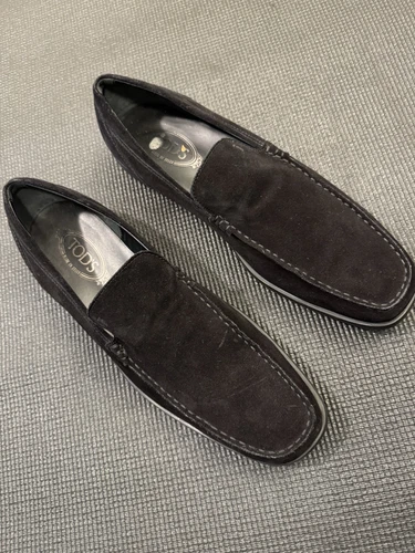 TOD’S MOCASSINI TOD'S neri scamosciati uomo taglia 11