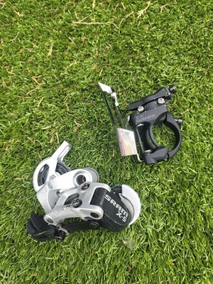 SRAM X5 3x9 fach Umwerfer und Schaltwerk - guter Zustand 34,9mm