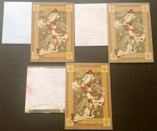 "Angels' Joyful Songs", (3) Leanin' Tree Christmas Cards, New With (3) Envelopes