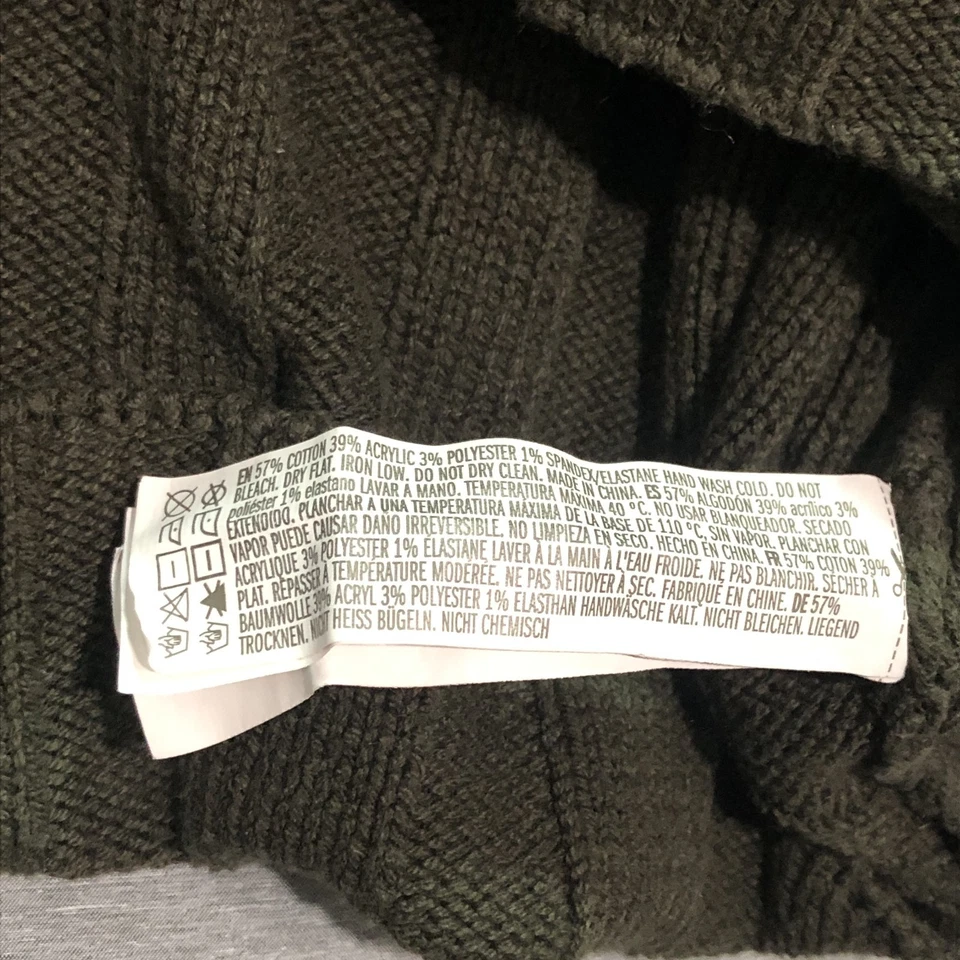 Suéter feminino Forever 21 listrado M minimalista lounge hippie grunge verde musgo - Imagem 3 de 4