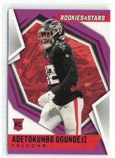 2021 Panini Rookies & Stars Purple Adetokunbo Ogundeji RC Atlanta Falcons #174